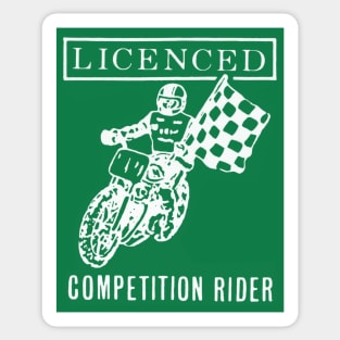 Licenced Competition Rider Sticker